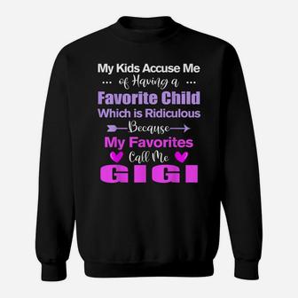 Funny Gigi Tshirt My Favorite Call Me Gigi Mother's Day Gift Sweatshirt | Crazezy AU
