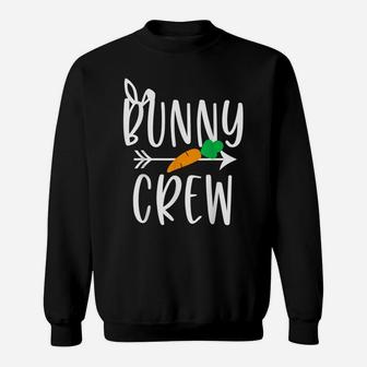 Funny Girls Boys Cousin Team For Easter Egg Hunt Bunny Crew Sweatshirt | Crazezy DE