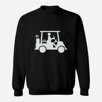 Funny Golf Beer Drinking Golfing Sweatshirt | Crazezy CA