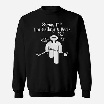 Funny Golf Beer Golfer Father Day Mother Day Birthday Tee Sweatshirt | Crazezy