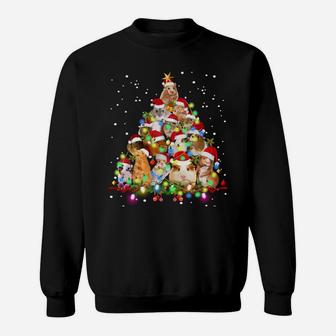 Funny Guinea Pig Christmas Tree Ornament Decor Gift Cute Sweatshirt Sweatshirt | Crazezy