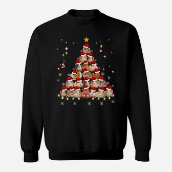 Funny Guinea Pig Lover Christmas Tree Shirt Ornament Gift Sweatshirt | Crazezy