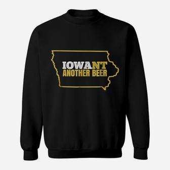 Funny Iowa Beer Shirt-Distressed Iowa State Map T Shirt Sweatshirt | Crazezy