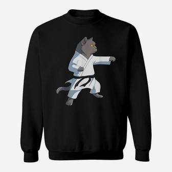 Funny Karate British Shorthair Cat Sweatshirt | Crazezy