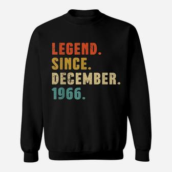 Funny Legend Since December 1966 55Th Birthday 55 Year Old Sweatshirt | Crazezy UK