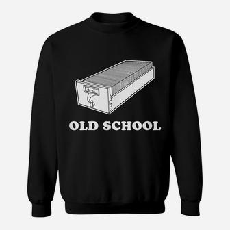 Funny Librarian Reading Old School Card Catalog Sweatshirt | Crazezy