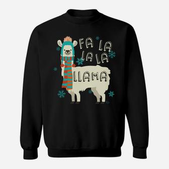 Funny Llama Christmas Alpaca Lover Gift Sweatshirt | Crazezy