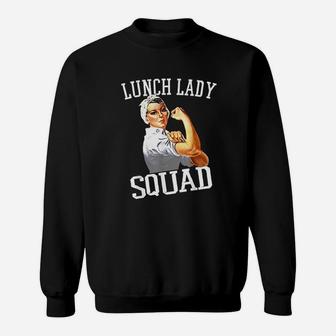 Funny Lunch Lady Gifts Cafeteria Worker Lunch Lady Squad Sweatshirt - Thegiftio UK