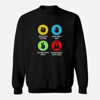 Funny Lunch Lady Gifts Nothing Beats Cafeteria Sweatshirt | Crazezy