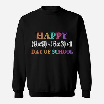 Funny Math Formula 100 Days Of School Shirt Teacher Boy Girl Sweatshirt | Crazezy