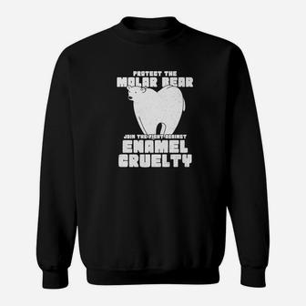 Funny Molar Bear Dental Hygienists And Dentist Gift Sweatshirt - Thegiftio UK