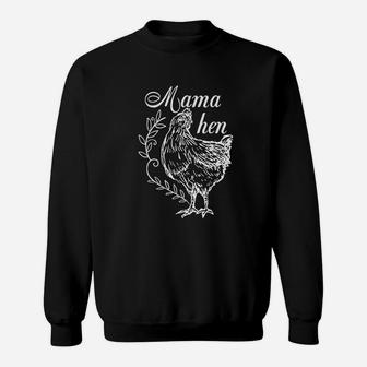 Funny Mothers Day Mama Hen Chicken Gifts Mom Farm Animals Sweatshirt | Crazezy