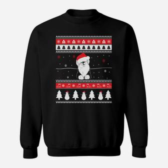 Funny Old English Sheepdog Ugly Christmas Sweatshirt Sweatshirt | Crazezy DE