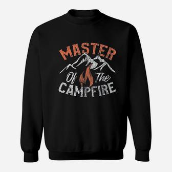 Funny Outdoor Camping Gifts Men Women Master Of Campfire Sweatshirt | Crazezy UK