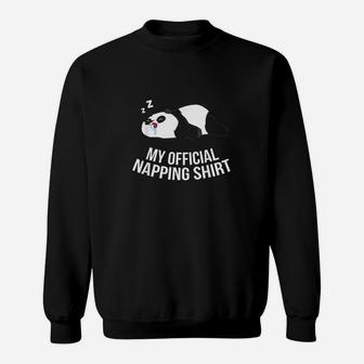 Funny Panda My Official Napping Pyjama Cute Panda Sweatshirt - Thegiftio UK