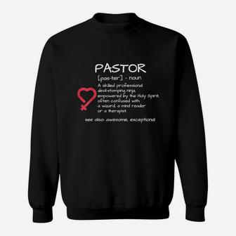 Funny Pastor Definition Religious Gift Sweatshirt | Crazezy UK