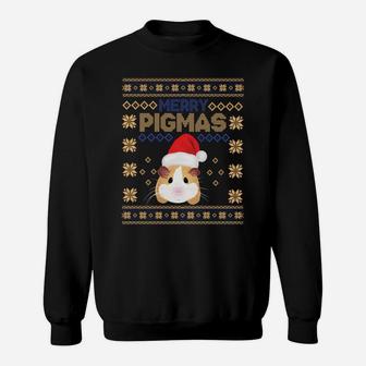 Funny Pigmas Guinea Pig Ugly Christmas Sweaters Sweatshirt Sweatshirt | Crazezy