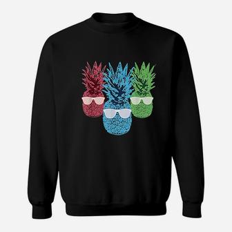 Funny Pineapple Pineapples Summer Sunglass Sweatshirt - Thegiftio