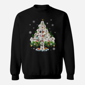 Funny Poodle Christmas Tree Ornament Decor Costume Sweatshirt | Crazezy DE