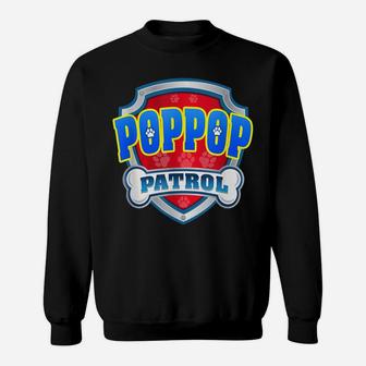 Funny Poppop Patrol - Dog Mom, Dad For Men Women Sweatshirt | Crazezy