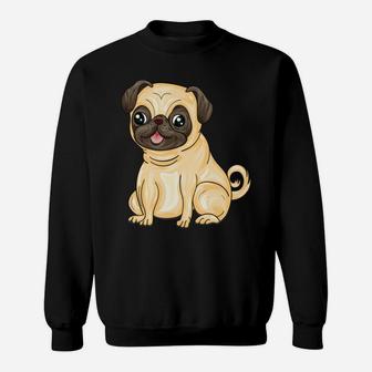 Funny Pug Gift Pug Mama Pug Mom Cute Birthday Pug Sweatshirt | Crazezy