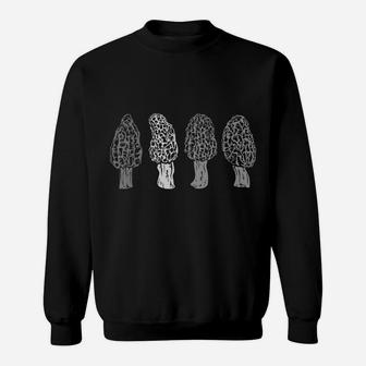 Funny Retro Morel Mushroom Hunting Gift For Men Women Hunter Sweatshirt | Crazezy UK