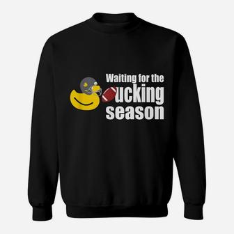 Funny Rubber Duck With Football Helmet Sweatshirt | Crazezy