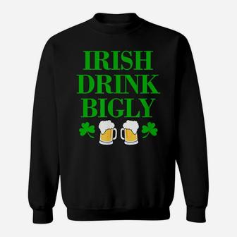 Funny Saint Patrick Day Shirt For St Patty Irish Green Text Sweatshirt | Crazezy AU