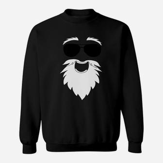 Funny Santa Claus Face Cool Christmas Gift Idea Sweatshirt | Crazezy