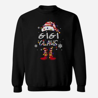 Funny Santa Gigi Claus Elf Merry Christmas Gift Sweatshirt | Crazezy