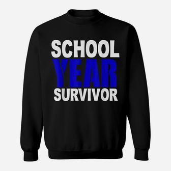 Funny School Year Survivor Shirt Teacher Kids Graduation Sweatshirt | Crazezy