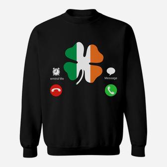 Funny Shenanigans Are Calling St Patricks Day Irish Clover Sweatshirt Sweatshirt | Crazezy AU