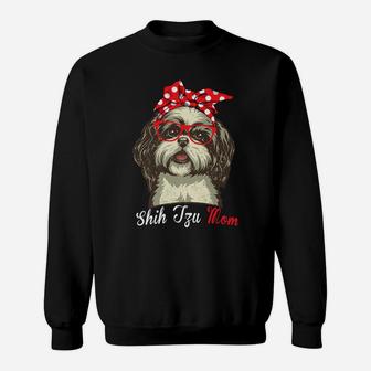 Funny Shih Tzu Mom For Shih Tzu Dog Lovers Sweatshirt | Crazezy
