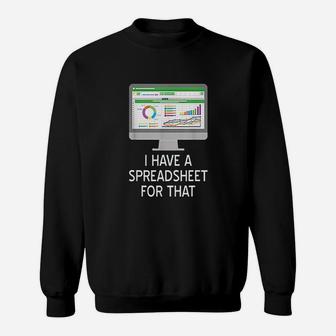 Funny Spreadsheets Office Nerdy Coworker Gift Sweatshirt - Thegiftio UK
