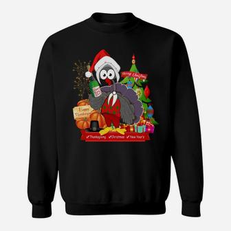 Funny Thanksgiving, Christmas, New Year's Holiday Season Sweatshirt | Crazezy