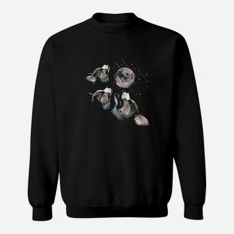 Funny Three Corgi Moon Wolf Parody Gift Lovers Sweatshirt | Crazezy AU
