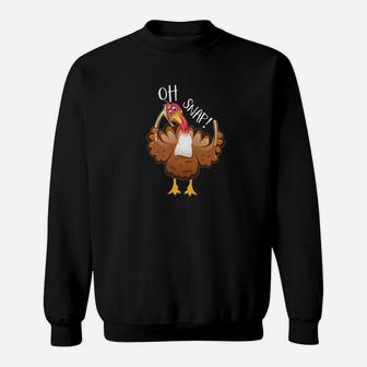 Funny Turkey Broking Gripper Bone Oh Snap Thanksgiving Sweatshirt - Thegiftio UK