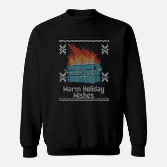 Funny Ugly Warm Holiday Wishes Sweatshirt | Crazezy
