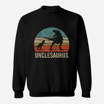 Funny Uncle Dinosaur Daddy Dad Gift 2 3 4 Kids Unclesaurus Sweatshirt | Crazezy DE