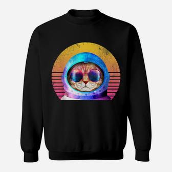 Funny Vintage Style Cat Sunglasses For Kitten Lovers Sweatshirt | Crazezy UK