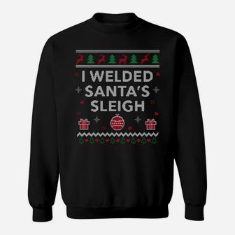 Funny Welder Ugly Christmas Gift Welding Xmas Sweatshirt Sweatshirt | Crazezy UK