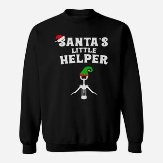 Funny Wine Tasting Santa Little Helper Wine Opener Sweatshirt - Thegiftio UK