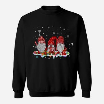 Funny Xmas Santa Red Gnomes Golf Player Sweatshirt - Monsterry UK