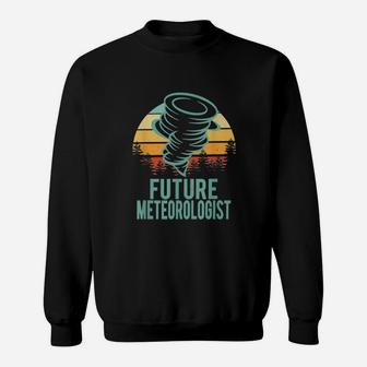 Future Meteorologist Retro Sunset Sweatshirt - Thegiftio UK
