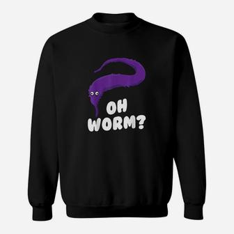 Fuzzy Worm On A String Gift Daughter Teen Gen Z Girls Meme Sweatshirt | Crazezy CA