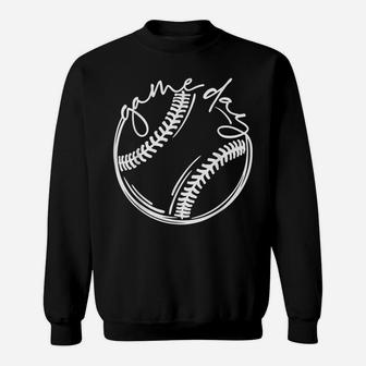 Game Day Baseball Baseball Life, Softball Life, Gift For Mom Sweatshirt | Crazezy