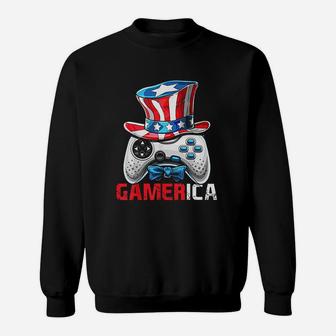 Gamerica 4Th Of July Video Game American Flag Sweatshirt | Crazezy DE