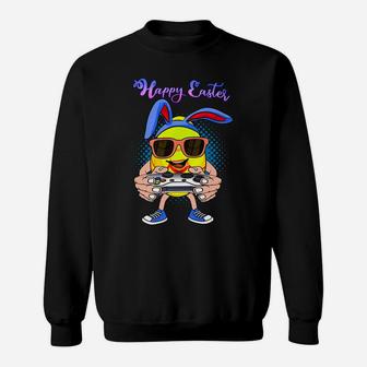 Gaming Easter Egg Gamer Boy Girl Video Game Controller Kids Sweatshirt | Crazezy AU