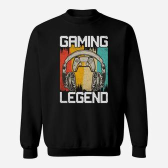 Gaming Legend Pc Gamer Video Games Gift Boys Men Kids Sweatshirt | Crazezy