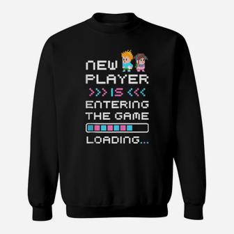 Gaming Pregnancy Announcement Gamer New Baby Announcement Sweatshirt - Monsterry